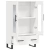 vidaXL Highboard High Gloss White 69.5x31x115 cm Engineered Wood