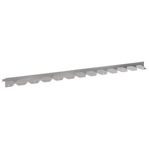 vidaXL Lawn Edging 20 pcs 102 x 4 x 4 cm Steel Silver