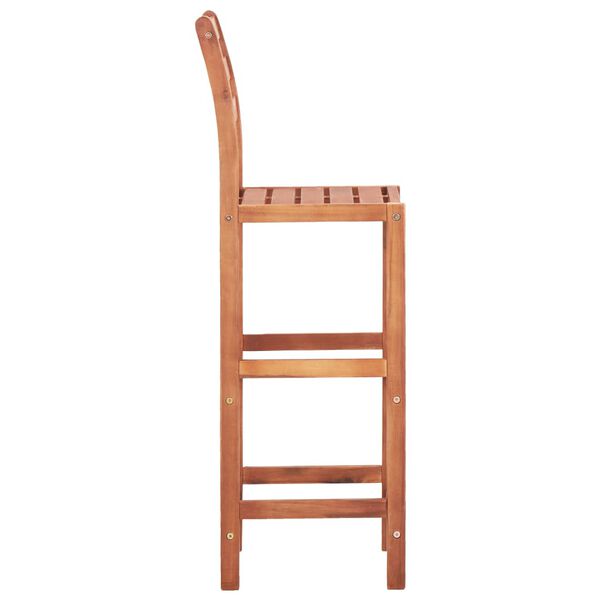 vidaXL Bar Chairs 4 pcs Solid Acacia Wood