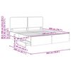 vidaXL Bed Frame with Drawer Concrete Grey 200 x 200 cm Engineer Wood