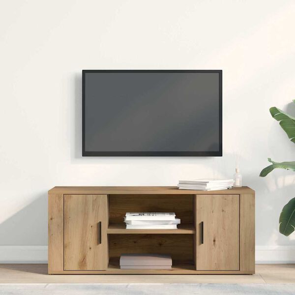 vidaXL TV Cabinet Artisan oak 100 x 35 x 40 cm Engineered wood