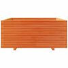 vidaXL Garden Planter Wax Brown 110x110x49.5 cm Solid Wood Pine