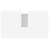 vidaXL Bathroom Cabinet White 58x33x60 cm Engineered Wood