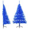 vidaXL Artificial Half Christmas Tree with Stand Blue 120 cm PVC
