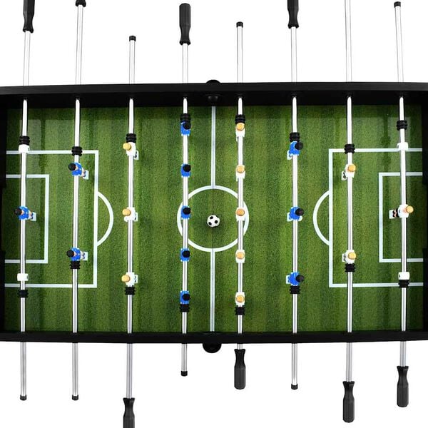 vidaXL Football Table Steel 60 kg 140x74.5x87.5 cm Black