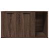 vidaXL Cat Litter Box Enclosure Brown Oak 80x50x45 cm Engineered Wood