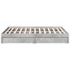 vidaXL Bed Frame with Drawers without Mattress Concrete Grey 140x200 cm