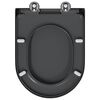 vidaXL Toilet Seat Anthracite 49 x 36 x 4 cm Duroplast