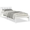 vidaXL Extra Long Bed Frame without Mattress White 80x220 cm Solid Wood Pine