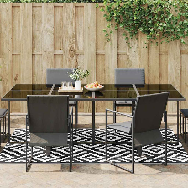 vidaXL Outdoor Carpet ARAKIL White and Black 160x230 cm PP