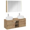 vidaXL Bathroom Furniture Set 4 pcs Artisan Oak