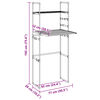 vidaXL Washing Machine Shelf 77x52x192 cm Aluminium