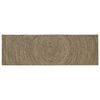 vidaXL Area Rug Natural and Black 80 x 200 cm Jute