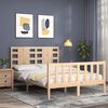 vidaXL Bed Frame without Mattress Small Double Solid Wood Pine