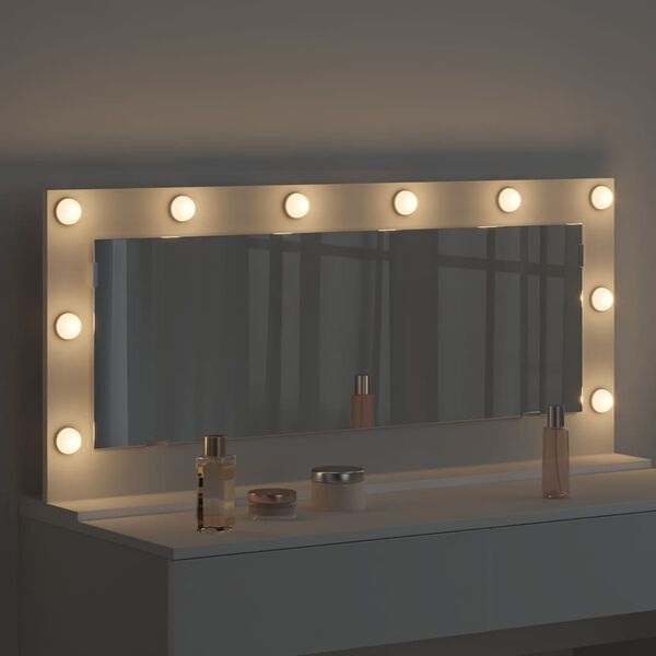 vidaXL Vanity Mirror White 100 x 45 x 18 cm Glass and Engineered wood