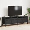 vidaXL TV Cabinet Black 135x39x43.5 cm Cold-rolled Steel