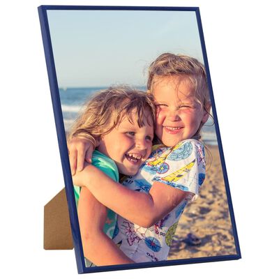 vidaXL Photo Frames Collage 3 pcs for Wall or Table Blue 15x21cm MDF