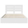 vidaXL Storage Bed with Headboard White 160 x 200 cm Engineered Wood