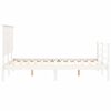vidaXL Bed Frame without Mattress White 140x200 cm Solid Wood