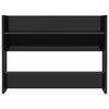 vidaXL Wall Shoe Cabinet High Gloss Black 80x18x60 cm Engineered Wood