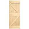 vidaXL Sliding Door with Hardware Set 70x210 cm Solid Wood Pine