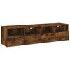 vidaXL TV Wall Cabinets 2 pcs Smoked Oak 60x30x30 cm Engineered Wood