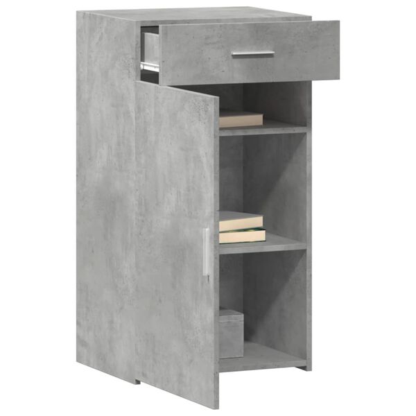 vidaXL Sideboard Concrete Grey 50x42.5x93 cm Engineered Wood