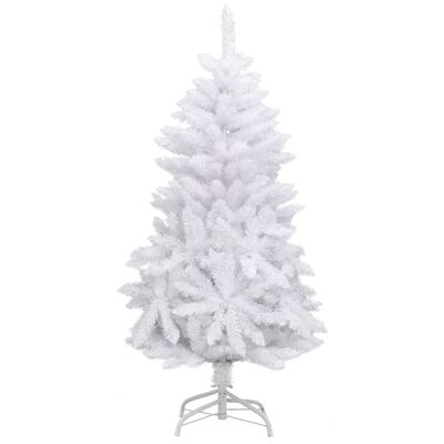 vidaXL Artificial Hinged Christmas Tree with Stand White 120 cm