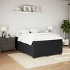 vidaXL Box Spring Bed with Mattress Black 140x200 cm Velvet