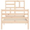vidaXL Bed Frame without Mattress Single Solid Wood
