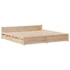 vidaXL Bed Frame without Mattress 180x200 cm Super King Solid Wood Pine