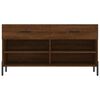 vidaXL Shoe Bench Brown Oak 102x35x55 cm Engineered Wood