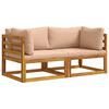 vidaXL Sectional Corner Sofa with Cushions 2 pcs 2-Seater