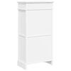 vidaXL Shoe Cabinet White 50x28x98 cm Paulownia Wood