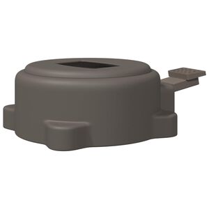 vidaXL Parasol Base Silver 23 x 14 x 6 cm