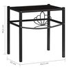vidaXL Bedside Cabinets 2 pcs Black Metal and Glass