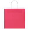 vidaXL Paper Bags 250 pcs with Handles Pink 54x15x49 cm