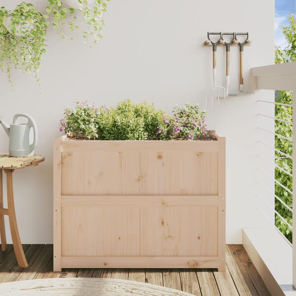 vidaXL Garden Planter 90x50x70 cm Solid Wood Pine