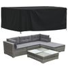 vidaXL Garden Furniture Cover Black 200x165x80 cm 420D Oxford