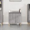 vidaXL Sink Cabinet Grey Sonoma 58x33x60 cm Engineered Wood