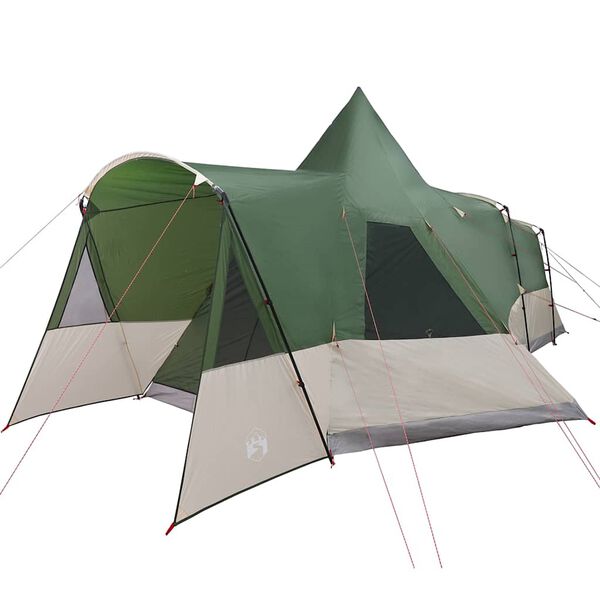 vidaXL Teepee Tent with Roof with Storage Green 720 x 465 x 295 cm