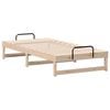 vidaXL Bed Frame Brown 75 x 190 cm Solid Pine Wood