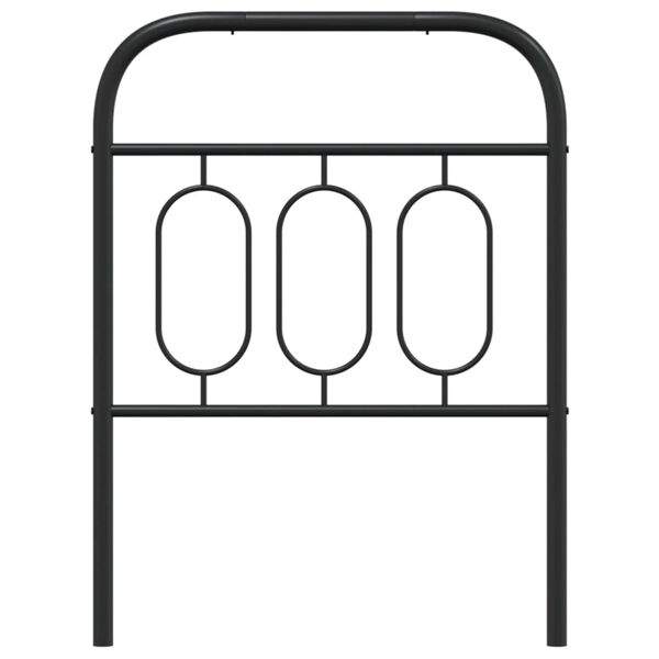 vidaXL Metal Replace Headboard Black 75 cm