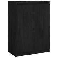vidaXL Sideboard Black 60x36x84 cm Solid Pinewood