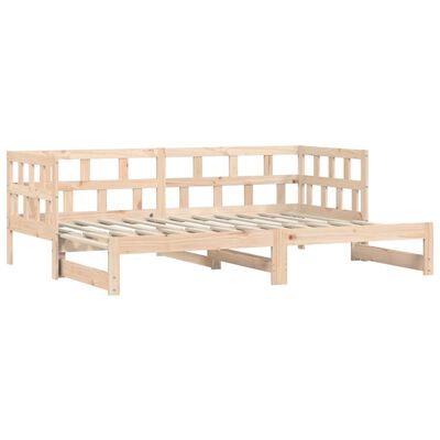 vidaXL Daybed with Trundle 80x200 cm Solid Wood Pine