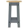 vidaXL Bar Stools 2 pcs Grey Solid Wood Pine