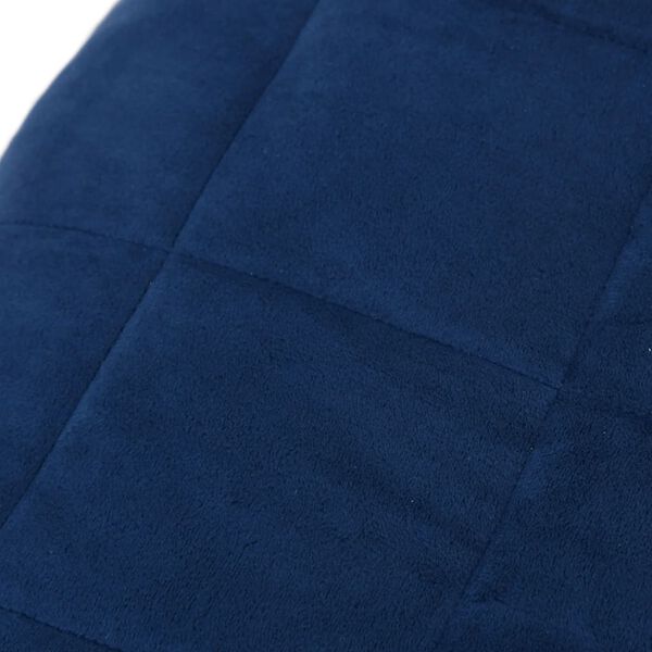 vidaXL Weighted Blanket Blue 200x220 cm 9 kg Fabric
