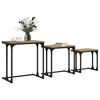 vidaXL Nesting Coffee Table 3 pcs Artisan oak 50.5 x 35 x 53 cm