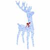 vidaXL Reindeer Pull Sleigh Blue 70 x 26 x 129 cm Acrylic