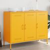 vidaXL Sideboard Mustard Yellow 100.5x39x79 cm Steel